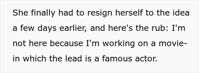 Text excerpt about a daughter-in-law risking her job refusing a celebrity birthday video demanded by her mother-in-law.