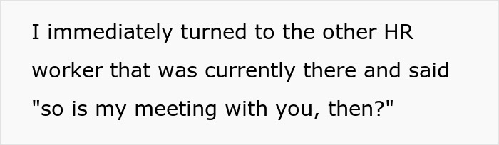 Text excerpt from a personal story about cancer surgery shared by a 28-year-old after a coworker comments on her appearance.