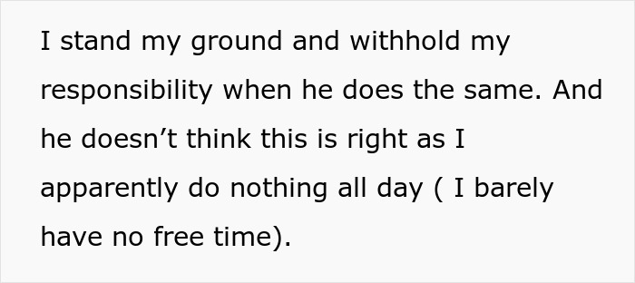 Text excerpt showing a wife standing her ground while husband throws a full-blown tantrum after she refuses demands.