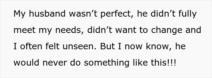 Text explaining woman admitting defeat by karma after affair partner leaves her for cheating on husband, expressing regret. Text explaining woman admitting defeat by karma after affair partner leaves her for cheating on husband, expressing regret.
