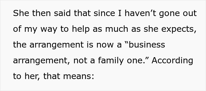Daughter treated like family for labor but business when money's involved, expressing frustration and being done with it. Daughter treated like family for labor but business when money's involved, expressing frustration and being done with it.