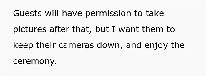 Text about bride&rsquo;s venue and dress hijack attempt by MIL, with bride giving a sharp reality check in response.