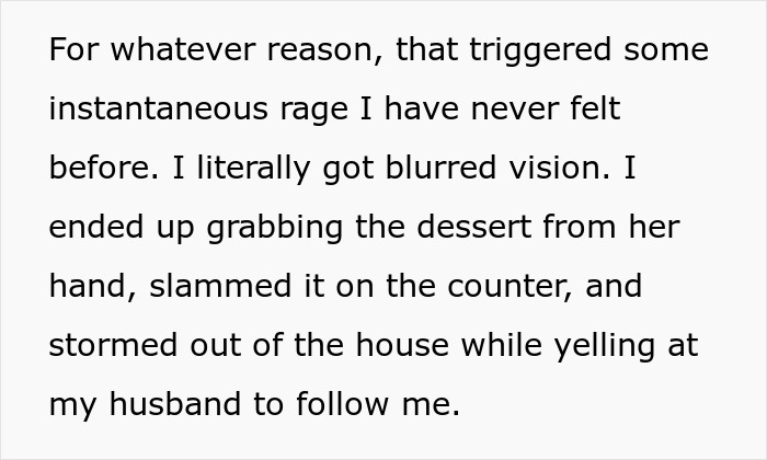 Text excerpt describing a couple hostage situation at dinner with a threat to destroy a car using food if they try to leave.