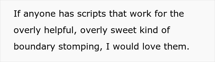 Text about manipulative MIL using fake kindness to steamroll DIL and ruin holiday traditions requesting scripts for boundary stomping.