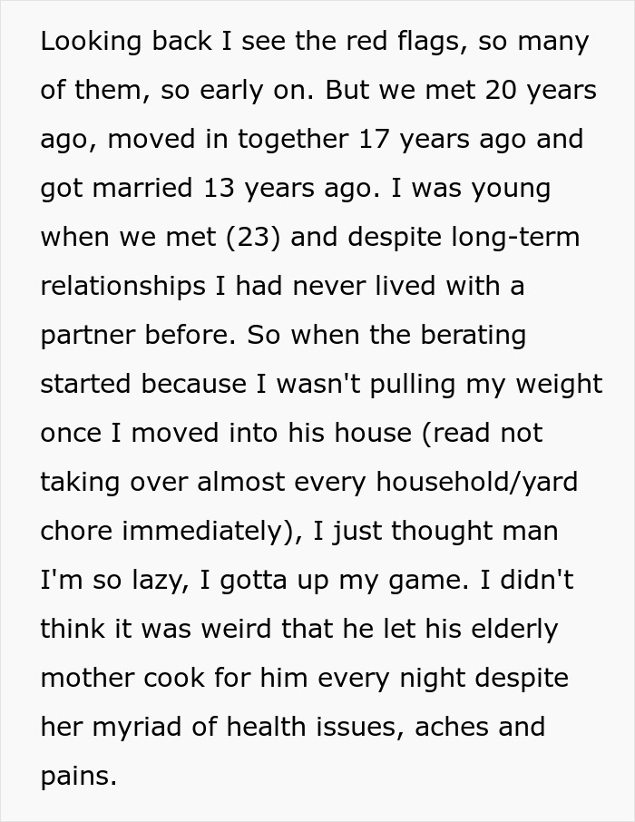 Alt text: Woman decides to live life exactly like her husband, leading to his frustration and conflicts about household roles and chores.