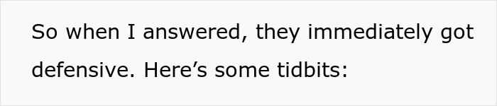 Text excerpt discussing estranged relatives demanding access to a wedding they were not invited to.