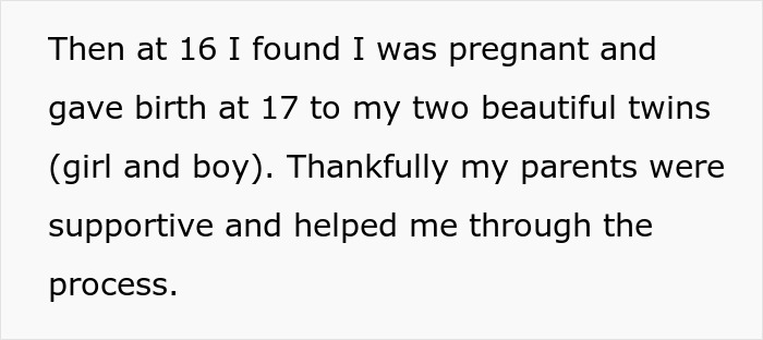 Teen mother shares story of support from parents while navigating pregnancy and step-daughter trust fund challenges.