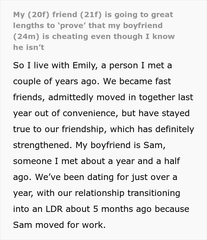 Woman fabricates evidence of cheating to convince friend to dump boyfriend, but plan unexpectedly backfires.