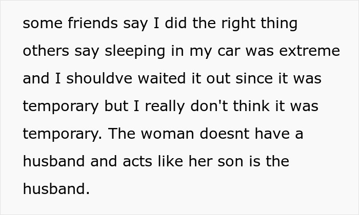 Text about woman feeling like a guest in her own home after boyfriend&rsquo;s mom moves in and takes over.