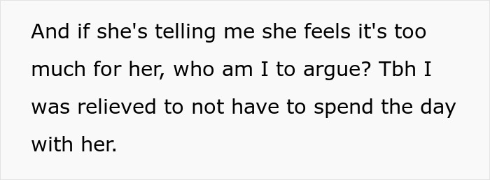 Text excerpt reflecting a woman&rsquo;s refusal to attend her MIL&rsquo;s Thanksgiving after being reinvited due to guest cancellations.