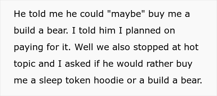 Text excerpt showing a woman discussing her boyfriend's energy and preferences in matching relationship gifts. Text excerpt showing a woman discussing her boyfriend's energy and preferences in matching relationship gifts.