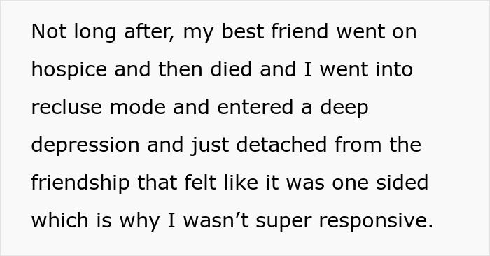 Text about woman going out of her way to help new friend with kids, later learning she was just being used.