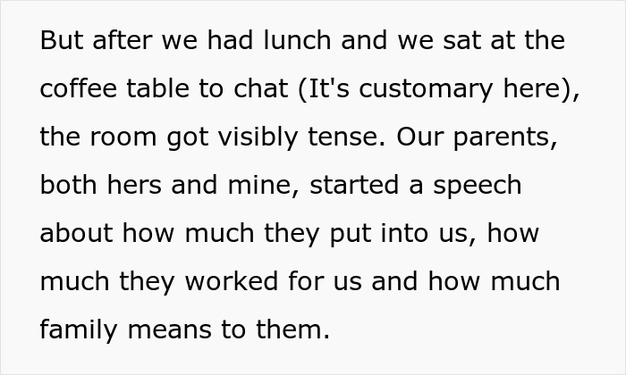 Couple facing guilt-tripping and disinheritance threats from man&rsquo;s parents over having kids during tense family discussion.
