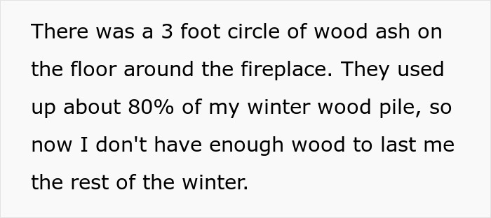 Text describing the impact of a friend staying during surgery recovery, leading to a filthy house and car driven 1,100 miles. - 7