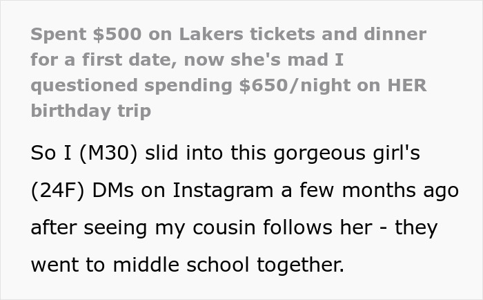 Text message conversation about a lady sending lovey-dovey texts then ditching guy after he won&rsquo;t pay thousands on dates.