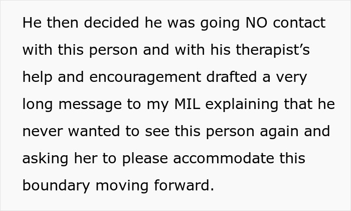 Message explaining refusal to accept baby name, setting firm boundary with MIL for future communication.