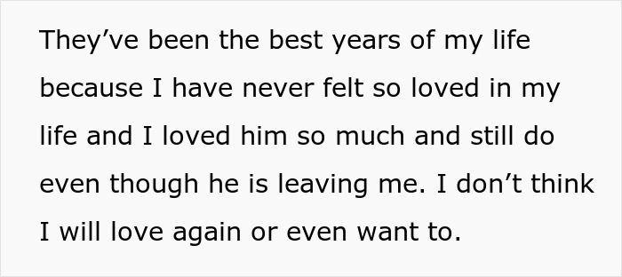 Woman vents about husband leaving her due to trust and not feeling jealous despite the breakup emotions and love lost.