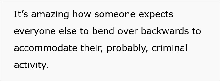 Text on a white background discussing criminal activity and family parole expectations related to an aunt with a camera. Text on a white background discussing criminal activity and family parole expectations related to an aunt with a camera.