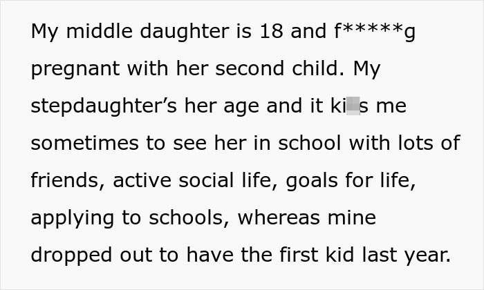 Text excerpt showing a dad expressing disappointment in his children’s life choices and perceived failures. Text excerpt showing a dad expressing disappointment in his children’s life choices and perceived failures.