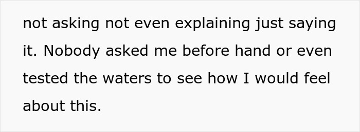 Text excerpt showing a woman feeling like a guest in her own home after her boyfriend&rsquo;s mom moves in without asking.