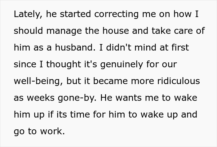 Alt text: Wife breaks back acting like housemaid under husband's demands, sharing her work struggle and confession.