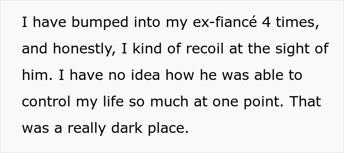 Text excerpt from a personal story about a fiancée regaining confidence after hitting rock bottom and medication challenges. Text excerpt from a personal story about a fiancée regaining confidence after hitting rock bottom and medication challenges.