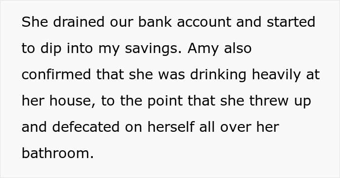 Text excerpt describing a woman&rsquo;s award winning act in court exposed by evidence from husband and her BFF.