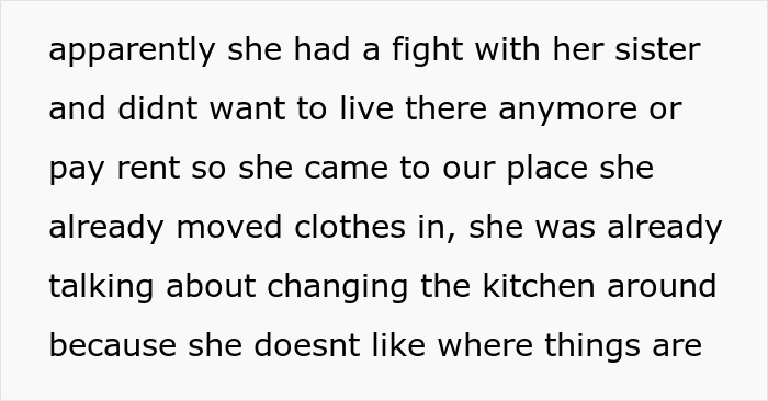 Woman feels like a guest in her own home as boyfriend&rsquo;s mom moves in and takes control, leading her to move out.