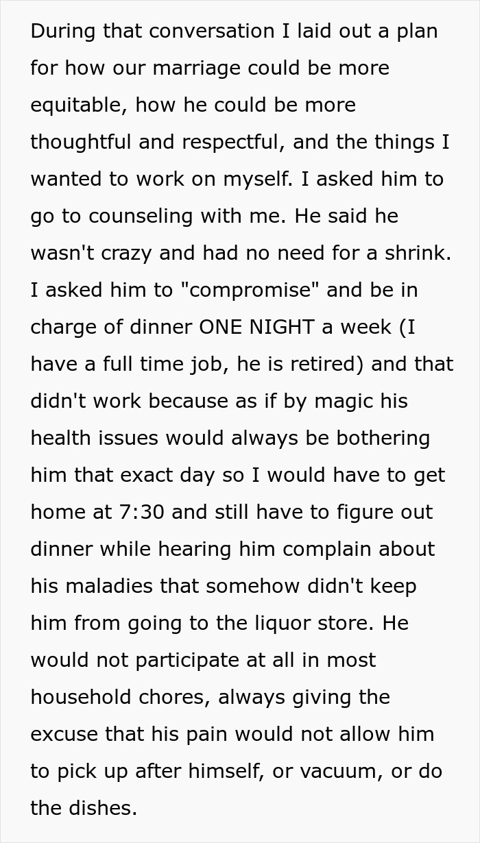 Wife decides to live life exactly like husband, leading to his frustration over chores and lifestyle changes.