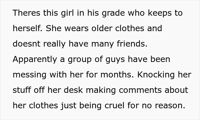 Alt text: Dad takes son out to celebrate after he punches a bully, ex wife disagrees with the idea.