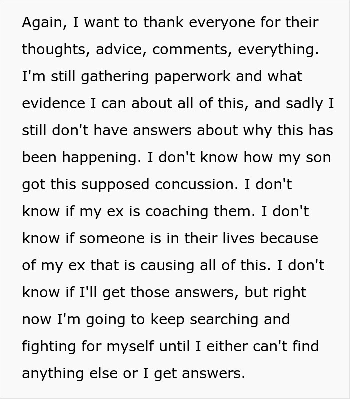 Text excerpt showing a dad sharing his struggle after getting accused of horrific things by his own kids and how his life fell apart.