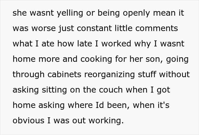Woman feels like a guest in her own home after boyfriend&rsquo;s mom moves in and takes over their household.