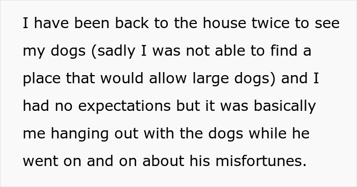 Text excerpt about wife deciding to live life like her husband, leaving him frustrated and wanting to chill like her.