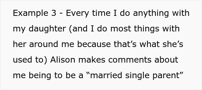 Text excerpt showing a lady repeatedly insulting her SIL's hubby and getting tongue-tied over partner&rsquo;s indiscretions.