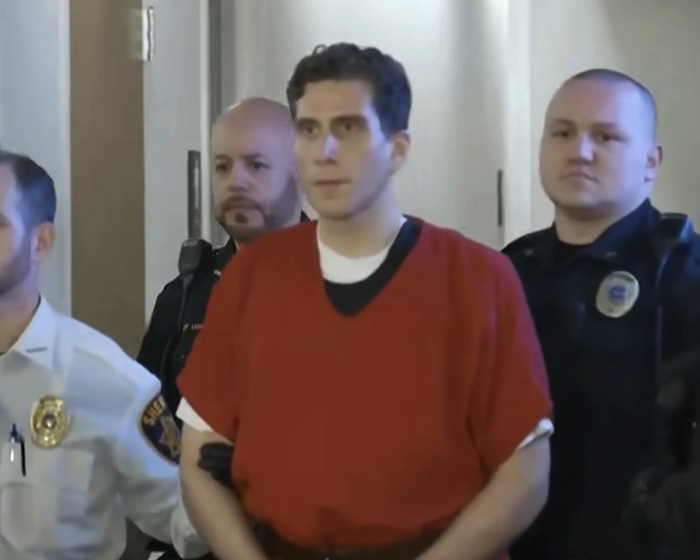 Bryan Kohberger escorted by officers in a courtroom, related to disturbing new details about victims in autopsy reports. Bryan Kohberger escorted by officers in a courtroom, related to disturbing new details about victims in autopsy reports.