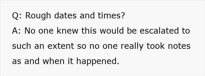 Text box with a question and answer discussing rough dates and times in a cancer surgery story shared by a 28-year-old.