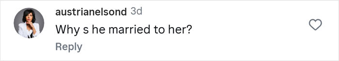Comment on social media questioning a man&rsquo;s marriage, referencing hiding real net worth from wife and a financial expert&rsquo;s advice.