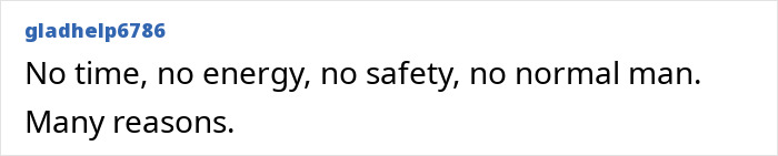 Text message on a screen discussing reasons related to nannies and the internet influencing childfree choices by female stars.