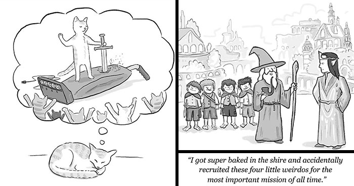 52 Funny Comics About Mythical, Historical, And Other Absurd Situations By Will Santino