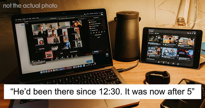 Restaurant With A Boss, A Laptop, And A Loud 20-Person Meeting