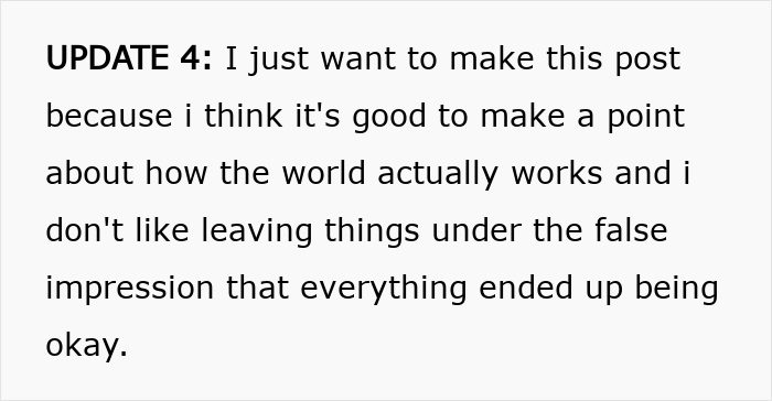 Text update 4 in a blog post explaining the impact of brother's stalker tendencies on her life and sanity.