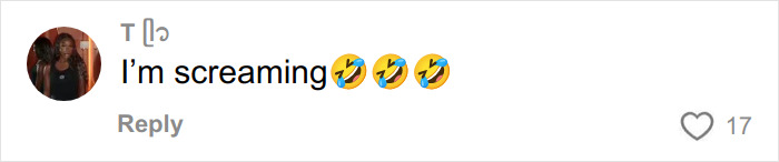 Comment on a viral Vinted listing for a Dior handbag, expressing amusement with laughing emojis.