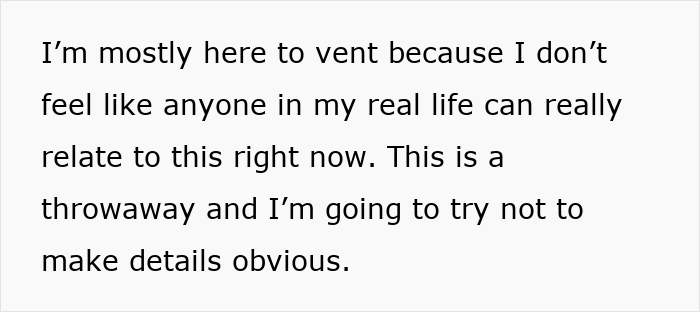 Text excerpt on a white background showing a venting message about a secret affair involving a dad&rsquo;s mistress and adult daughter.