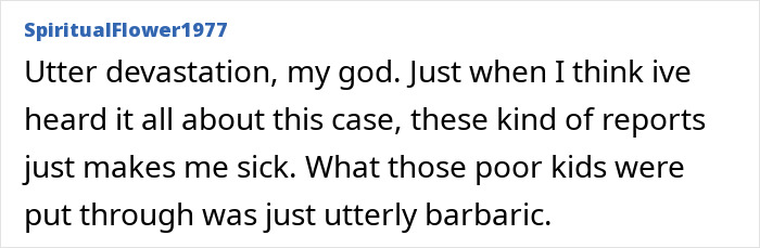 Comment expressing shock and sorrow over disturbing new details revealed in autopsy reports about Bryan Kohberger's victims. Comment expressing shock and sorrow over disturbing new details revealed in autopsy reports about Bryan Kohberger's victims.
