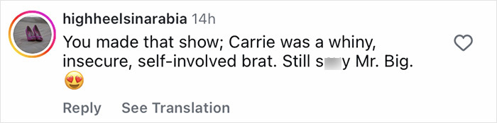 Comment on Sarah Jessica Parker feud with Chris Noth following his harsh remark about her award in a social media post.