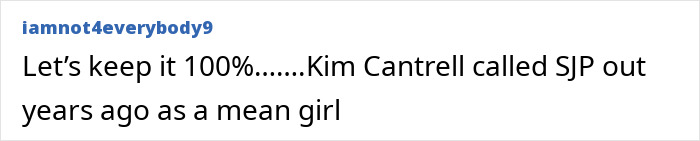 Screenshot of a bold comment by Chris Noth about Sarah Jessica Parker going viral on social media. Screenshot of a bold comment by Chris Noth about Sarah Jessica Parker going viral on social media.