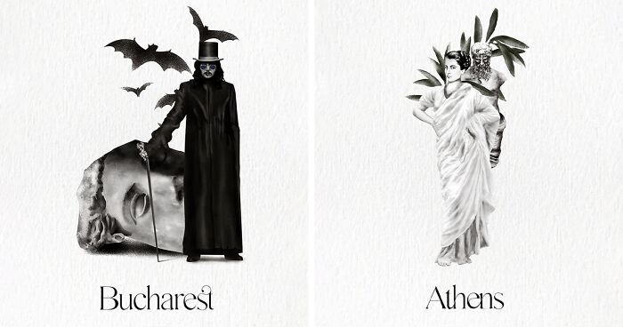 How City Life Inspired My Minimalist, Monochromatic Illustrations (15 Pics)