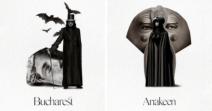 How City Life Inspired My Minimalist, Monochromatic Illustrations (15 Pics)