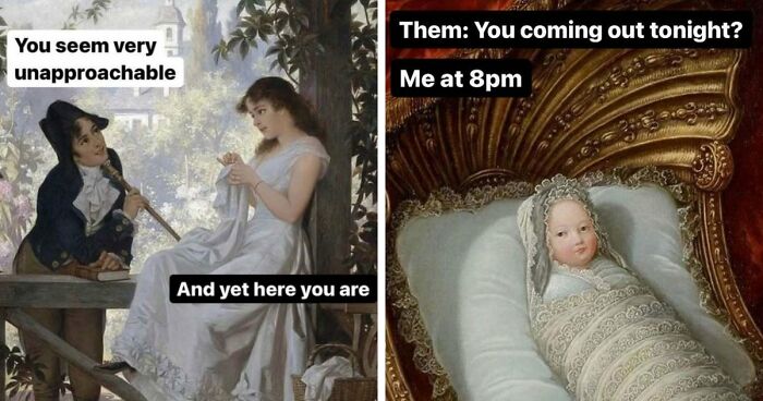 95 Hilarious Classical Art Memes That Feel Way Too Accurate For The 21st Century