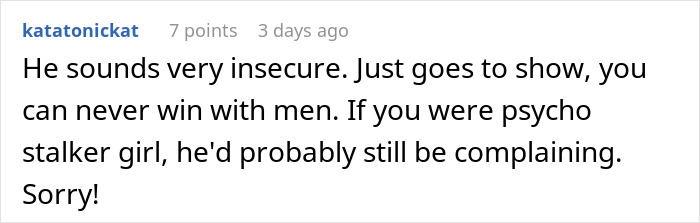 Screenshot of a Reddit comment where a user vents about trust and jealousy issues in a husband-wife relationship.